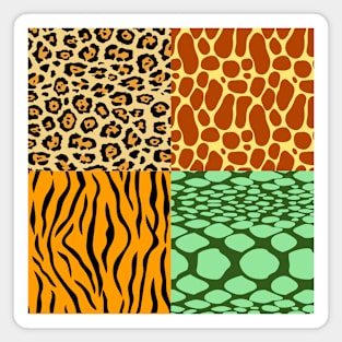 Cheetah, GIraffe, Tiger, and Snake | Celebrating Nature on Earth Day Magnet